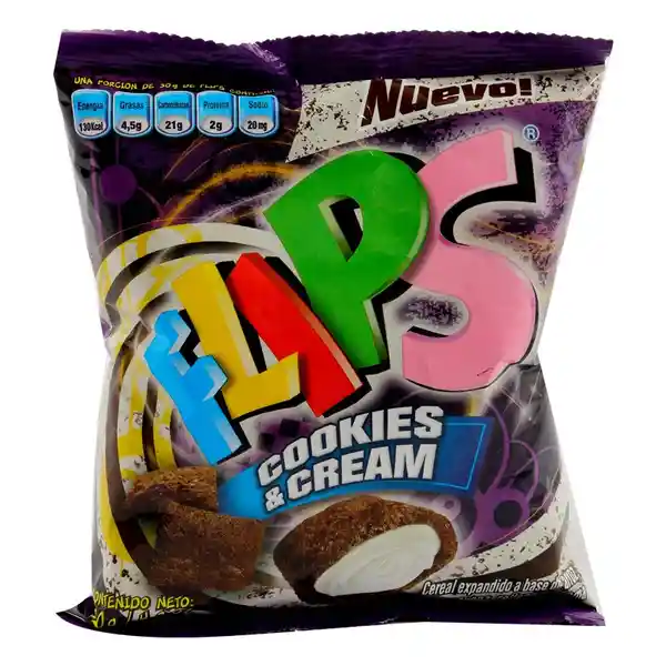 Flips Cereal Cookies And Cream Bolsa 120 g
