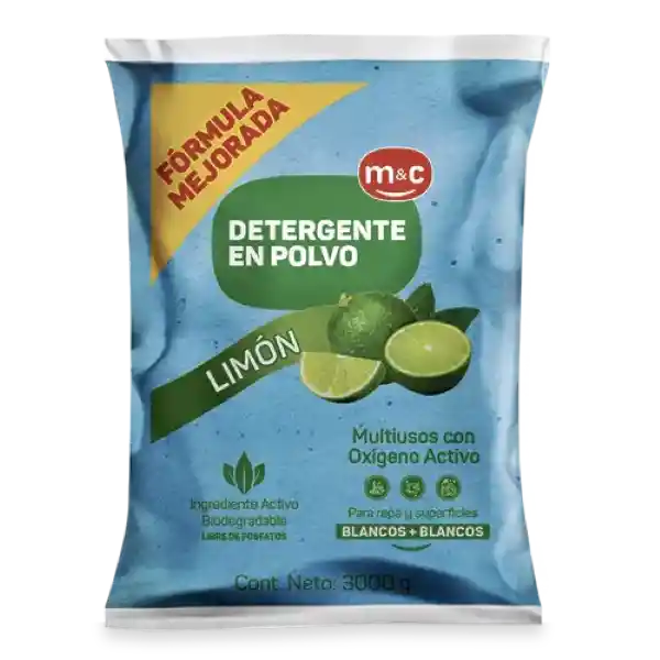 M&C Detergente Polvo Multiusos Limón