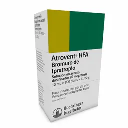 Atrovent HFA Solución (20 mcg)