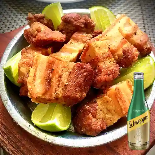 Combo Chicharrón + Schweppes Ginger Ale 300ML