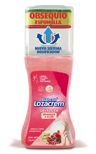 Lozacrem Lavaplatos en Jabón Líquido con Aloe y Rosas