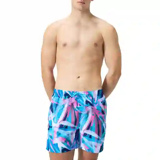 Pantaloneta Digital Printed Leisure 16 Pulgadas Hombre Azul-l