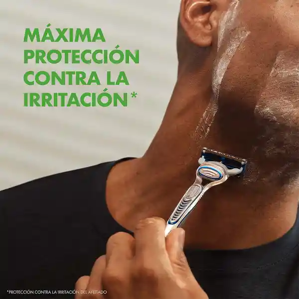 GILLETTE Skinguard Repuestos Cuchilla de Afeitar Máquina de Afeitar Hombre con Piel Sensible Menos Irritación 2 Uds