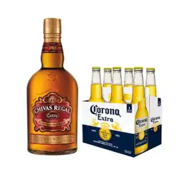 Whisky Chivas Extra 700 + Six Pack Corona 330ml