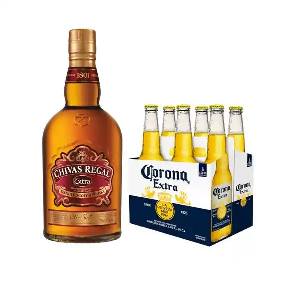 Whisky Chivas Extra 700 + Six Pack Corona 330ml
