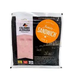 Colombo Alemana Jamón Sándwich Tajado