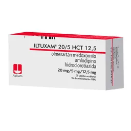 Iltuxam Hct Olmesartan/amlodipino/hidroclorotiazida 20/5/12.5 Mg