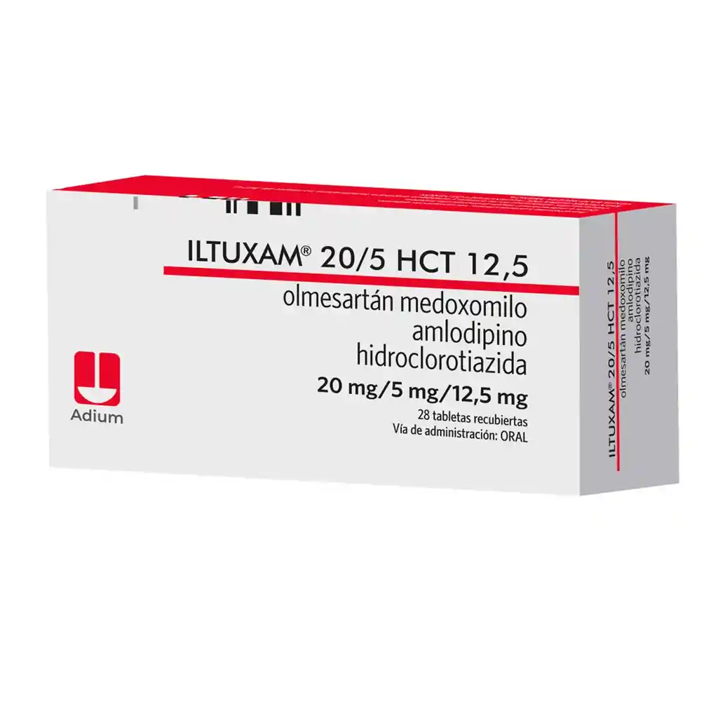 Iltuxam Hct Olmesartan/amlodipino/hidroclorotiazida 20/5/12.5 Mg