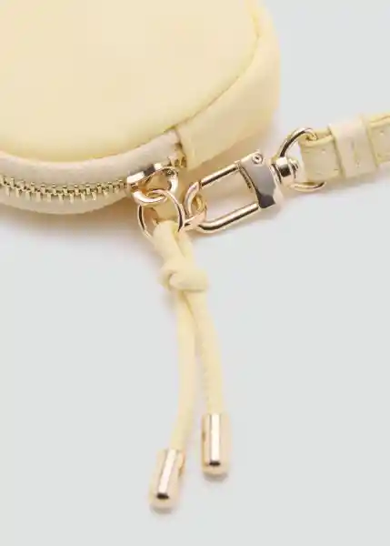 Monedero P Sorbete Amarillo Pastel Talla 99 Mujer Mango