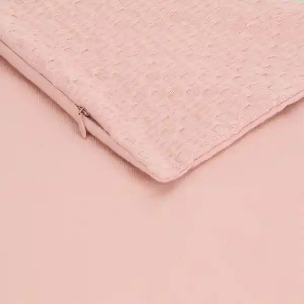 Funda Cojín Cotton Rosado Diseño 0007 Casaideas