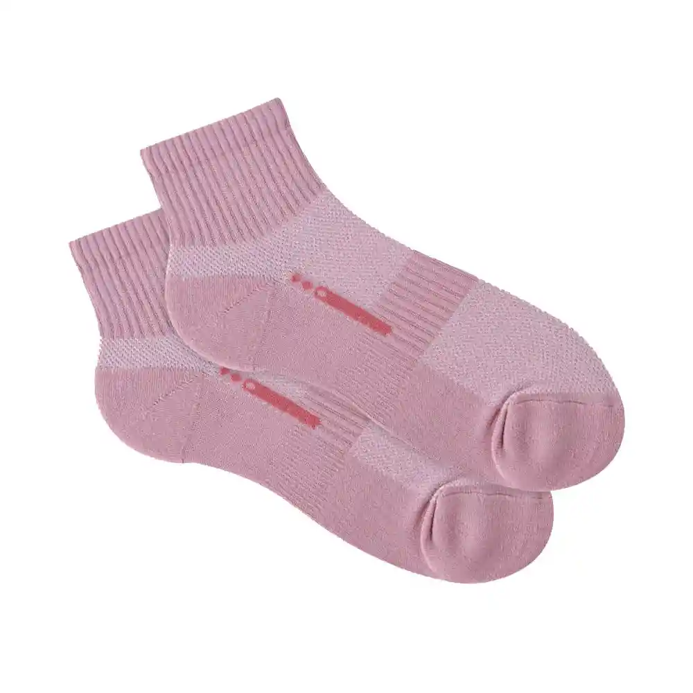 Medias Deportivas Cortas Femenino Cross Punto Blanco Talla 9-11