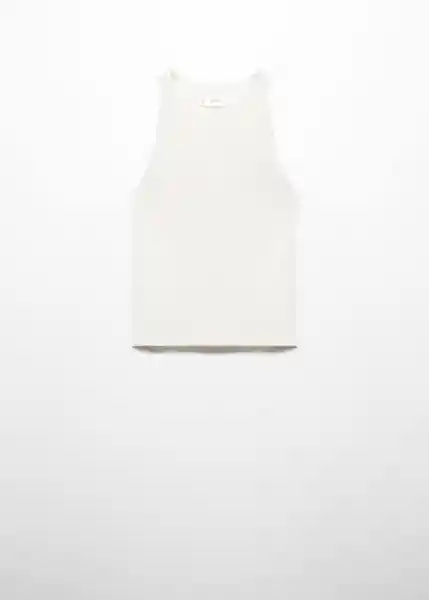 Top Halter Offwhite Talla 18 Niñas Mango