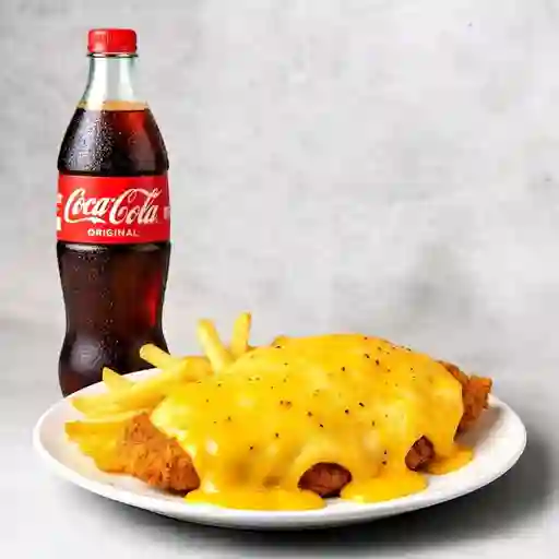 Combo Pechuga Gratinada en Queso +Cocacola Orig 400ml