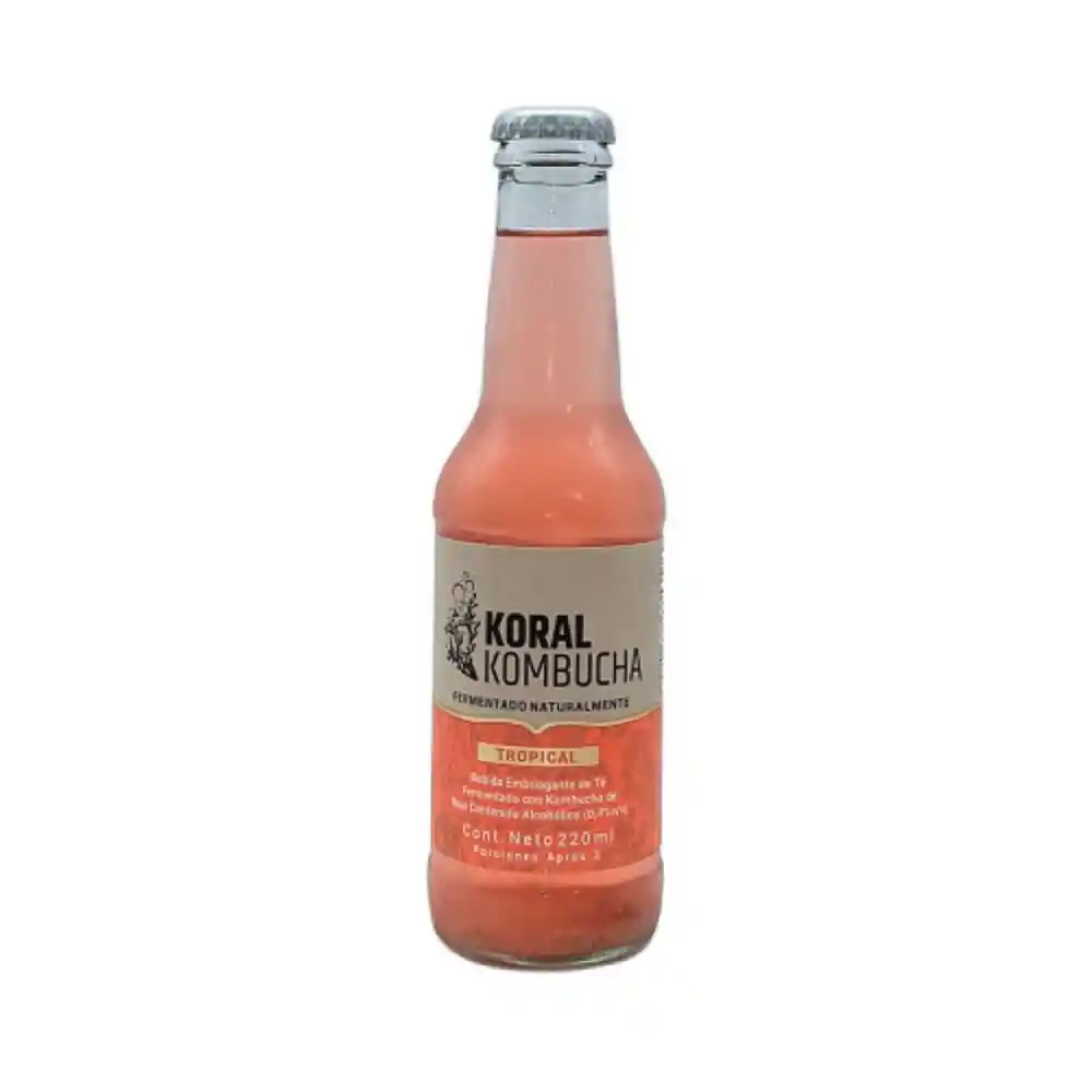 Koral Kombucha Tropical Frasco de Vidrio