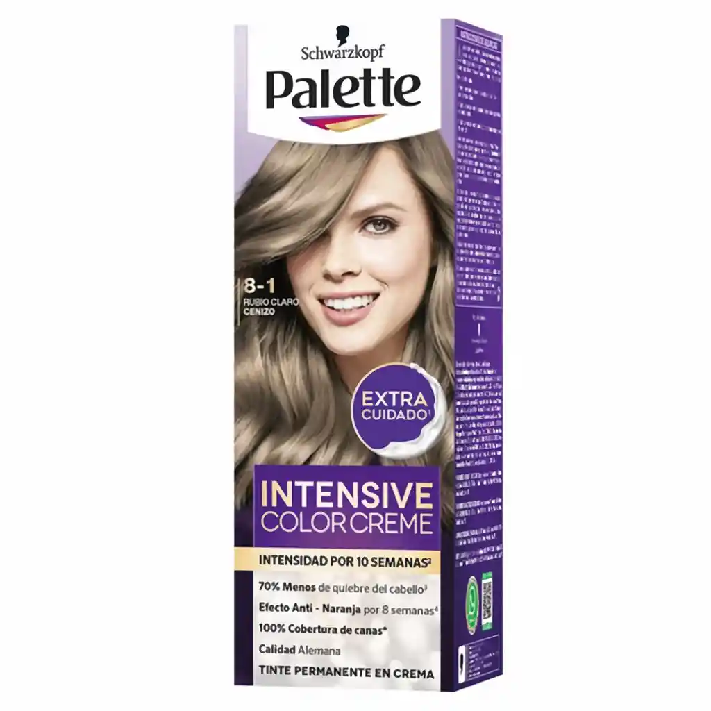 Palette Tinte Minikit Rubio Claro Cenizo N.8.