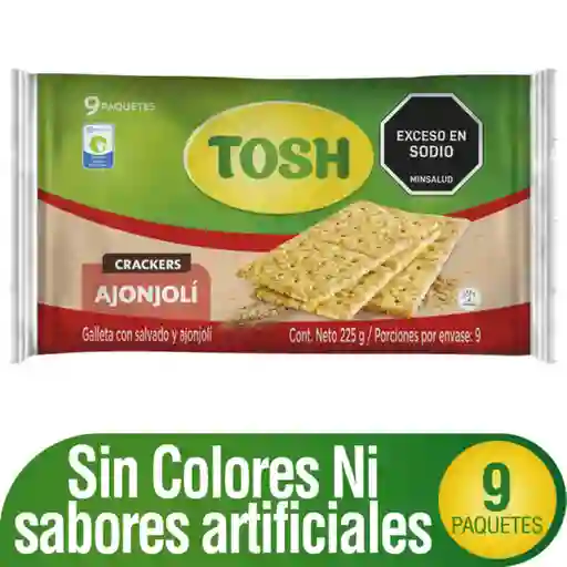 Tosh Galleta con Salvado y Ajonjolí 