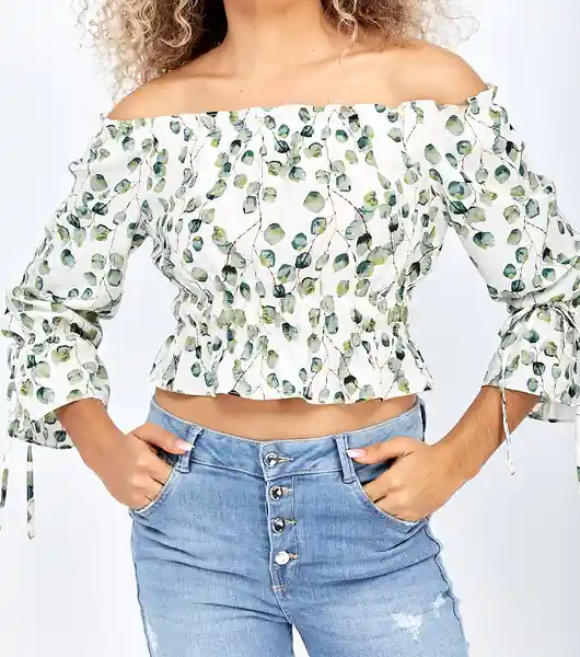 Unser Blusa Verde Talla L 824162