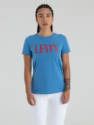 Camiseta Manga Corta Mujer S-azul