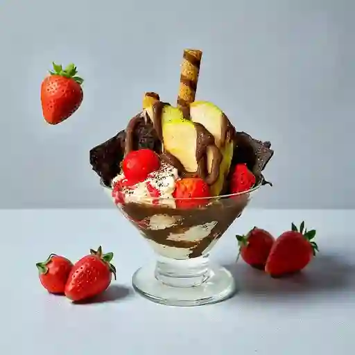 Brownie con Helado