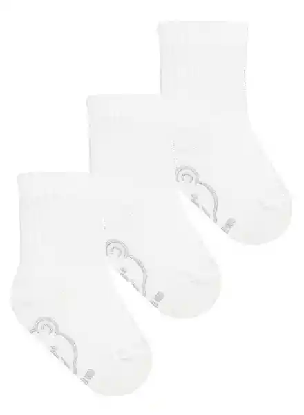 Baby Fresh Pack Calcetines Largo Talla 2T-4T Color Blanco