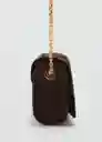 Bolso P Espiga Chocolate Talla 99 Mujer Mango