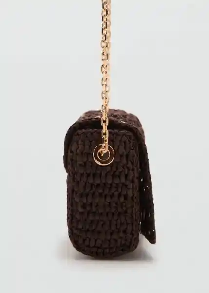 Bolso P Espiga Chocolate Talla 99 Mujer Mango