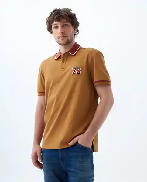 Camiseta Hombre Café Talla XL 809F013 Americanino