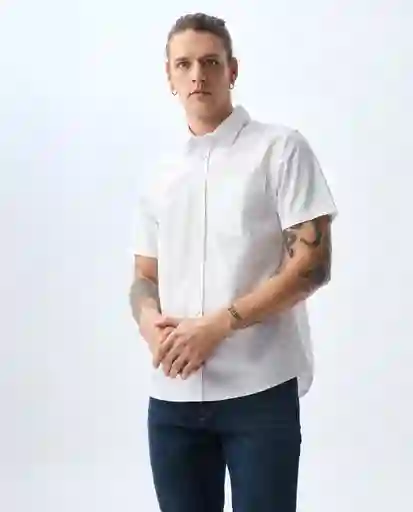 Camisa Hombre Blanco Talla XL 811G005_BLA110601 Americanino