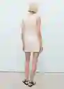Vestido Tiko Crudo Talla XS Mujer Mango