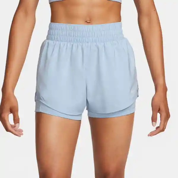 Nike Short One Df Mr 3in 2n1 Para Mujer Azul Talla L