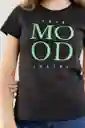 Camiseta Mood Color Negro Talla S Ragged