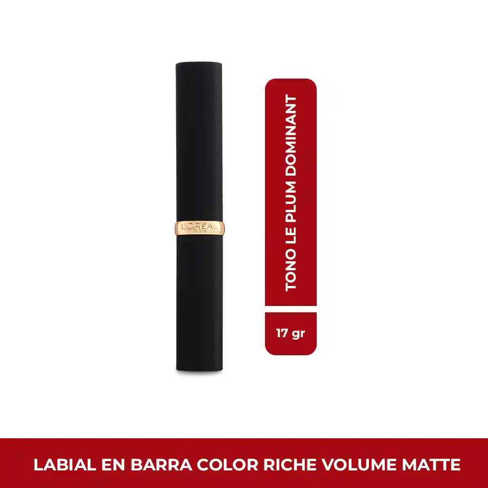 Labial L’Oréal Paris Colour Riche Volume Matte Le Plum Dominant 1.8 gr