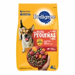 Pedigree alimento para perro adulto raza pequeña 4 kg