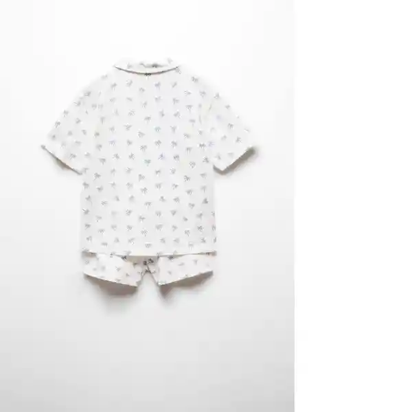 Pijama Palmpy Off White Talla 70 Niños Mango