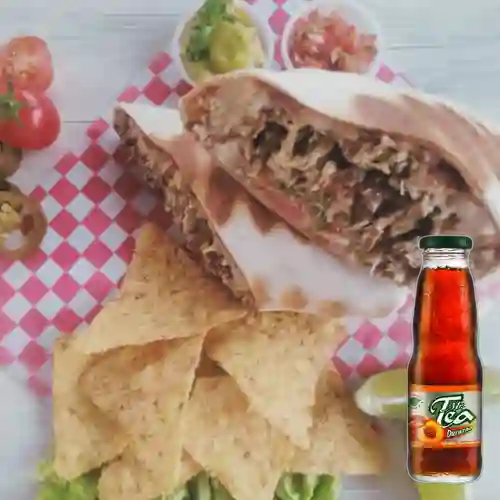 Combo Burro Paisa Grande + Mr Tea Durazno 300 ml