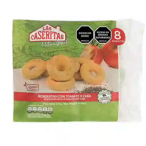 Rosquitas Las Caseritas Con Tomate y Chía (184 Gr)
