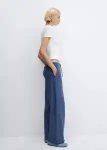 Pantalón Lisa-w Navy Talla XS Mujer Mango