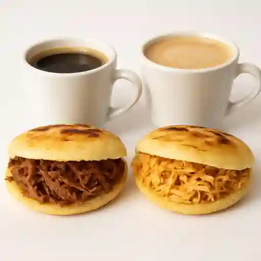 Combo arepa caliente