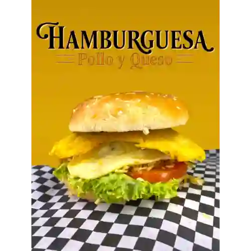 Hamburguesa de Pollo con Queso