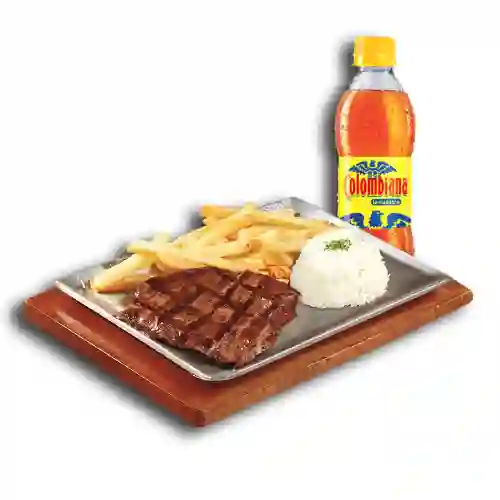 Menú Carne + Gaseosa 400ml