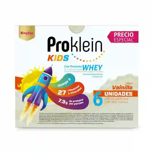 Proklein Kids Vainilla 4-10 Anos X 6und