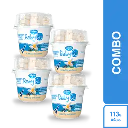 4 x Baby Gu Yogurt Sabor A Vainilla Con Cereal