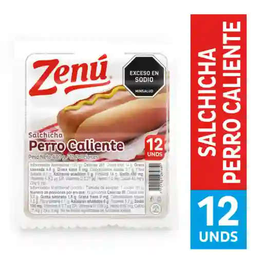 Zenu Salchicha Perro Caliente 480 g