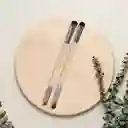 Brocha de Maquillaje en Bambú de Doble Cara Eco Miniso