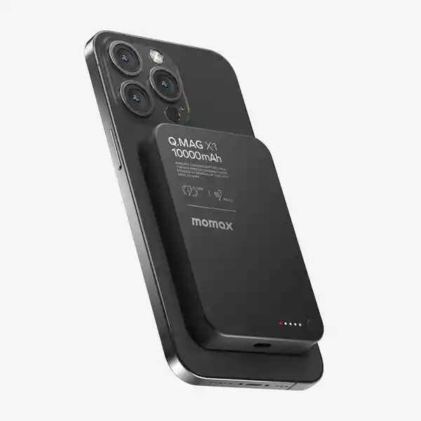Momax Batería Magnética Delgada Negro 10000mah