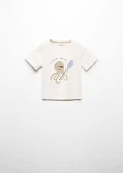 Camiseta Pol Off-White Talla 69 Niño Mango