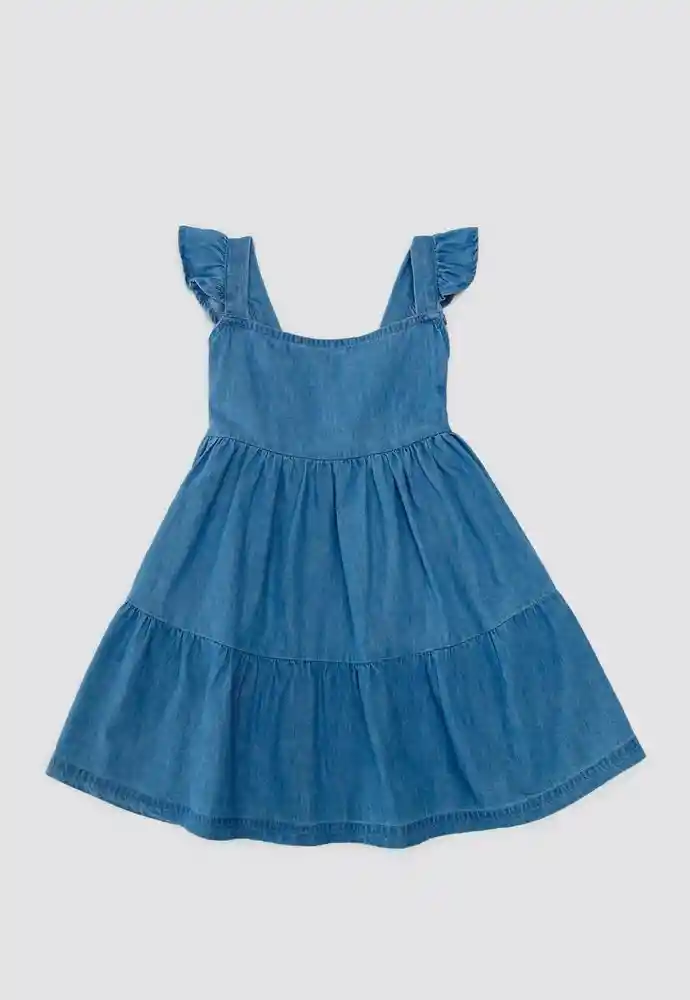 Vestido Tiras 9/12meses-azul