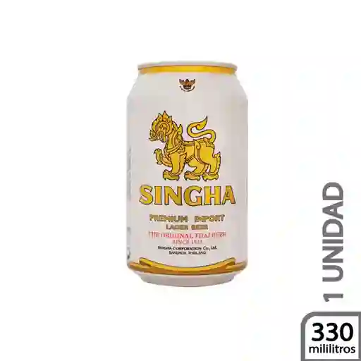 Singha Cerveza Premium Lager en Lata 