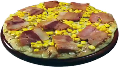 Pizza de Tocineta y Maíz