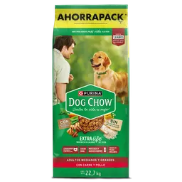 Comida para perro Dog Chow Adulto medianos y grandes x 22,7 kg (Pague 19,7 y Lleve 22,7kg)